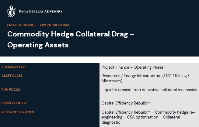 Commodity Hedge Collateral Drag – Operating Assets