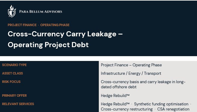Cross Currency Carry Leakage – Operating Project Debt