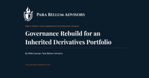 Governance Rebuild For An Inherited Derivatives Portfolio