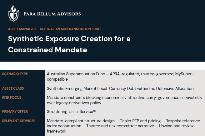 Synthetic Exposure Creation For A Constrained Mandate