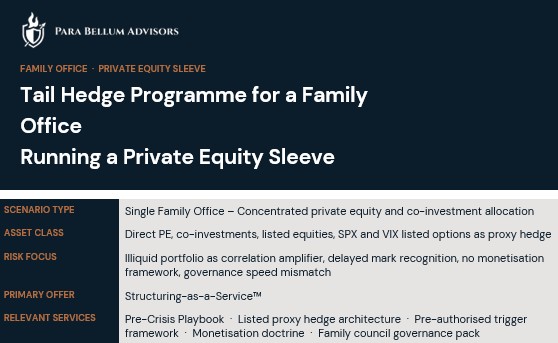 Tail Hedge Programme For A Family Office Running A Private Equity Sleeve