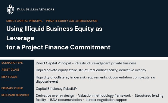 Using Illiquid Business Equity As Leverage For A Project Finance Commitment