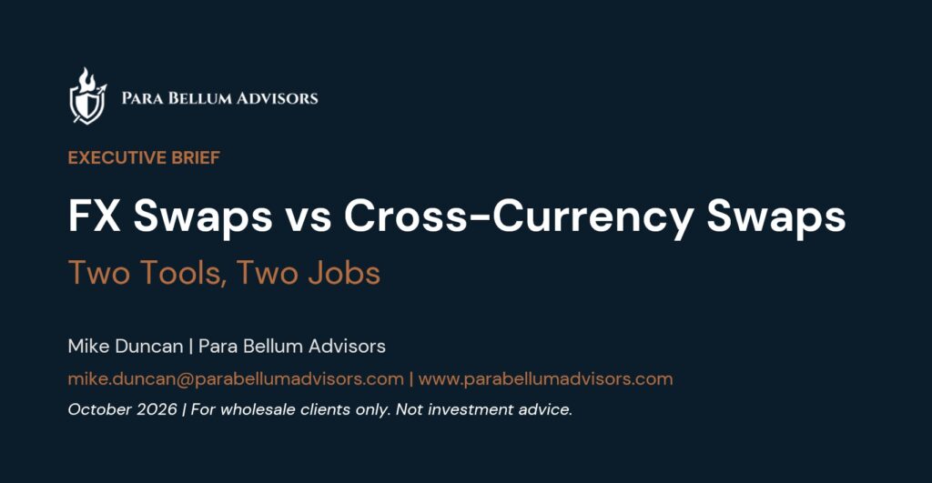 FX Swaps Vs Cross Currency Swaps